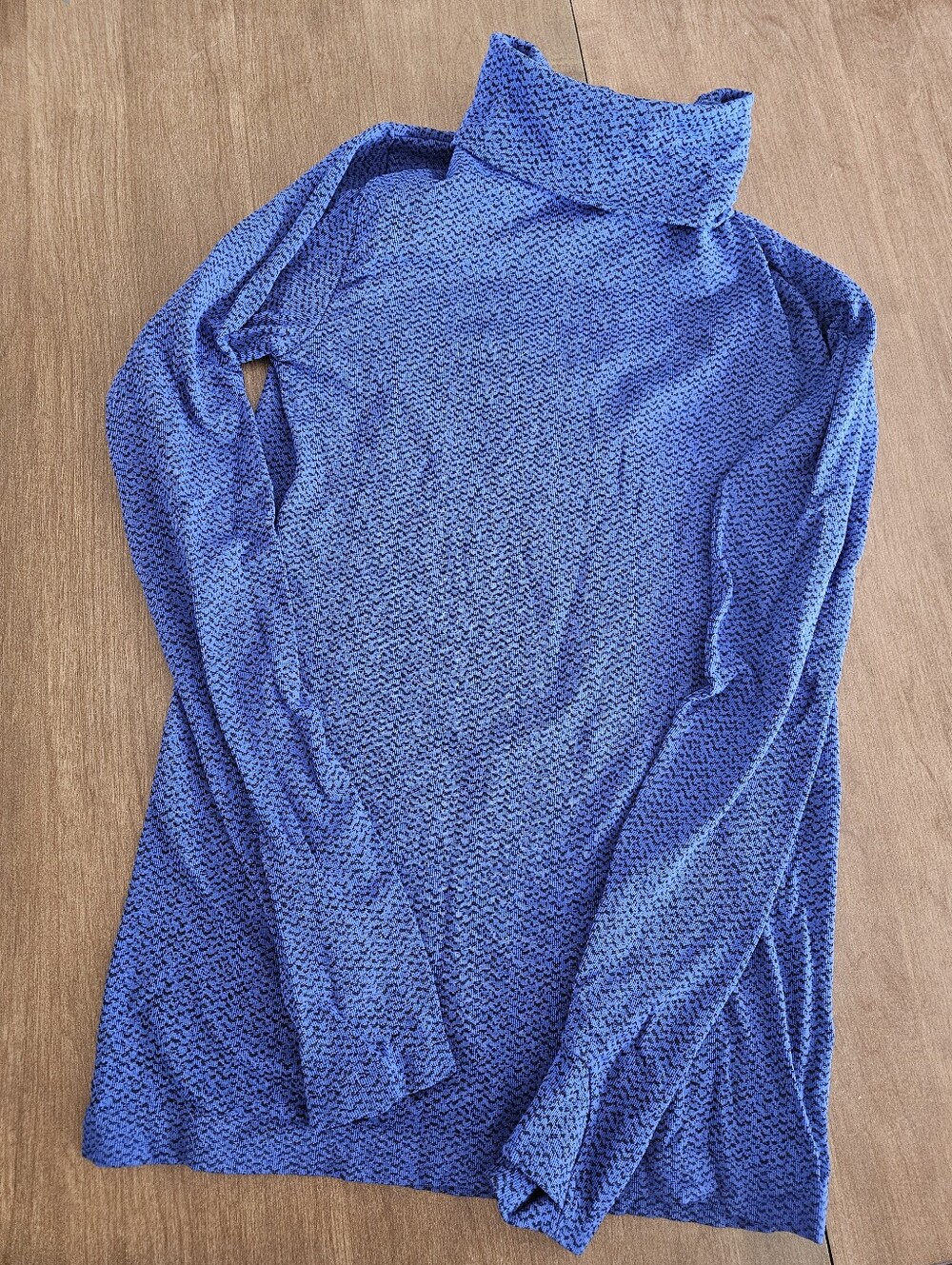 Athleta Flurry Baselayer Turtleneck, Blue/black, Small